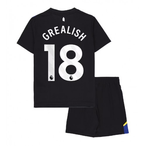Stroje piłkarskie Everton Jack Grealish #18 Koszulka Trzeciej dla dzieci 2025-26 Krótki Rękaw (+ szorty)